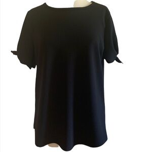 Women’s plus size black short sleeve shirt top 1X